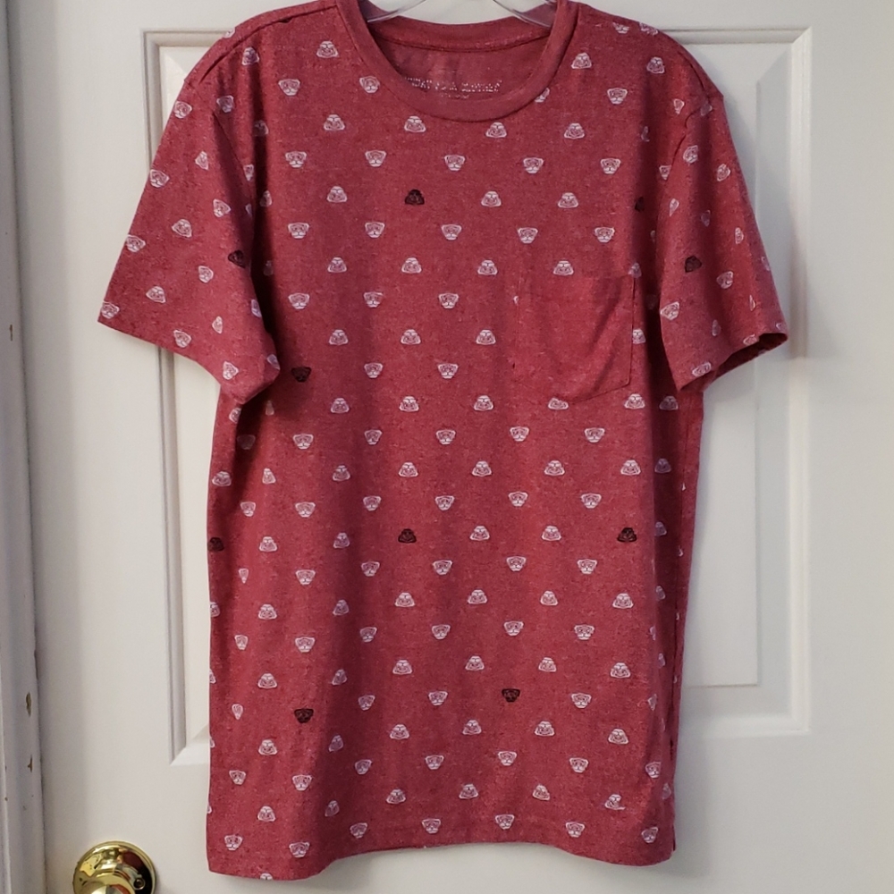 Pug Print Pocket Tee